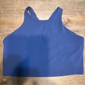 Athleta blue racer back bra top size 2X